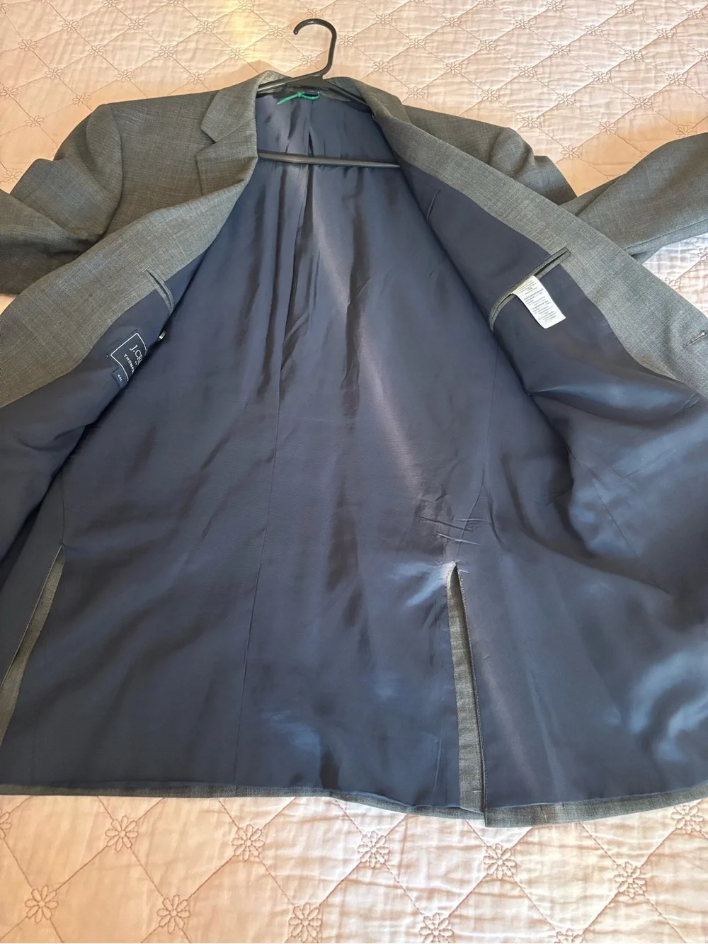 J. Crew Men's Gray Two-Button Suit Jacket